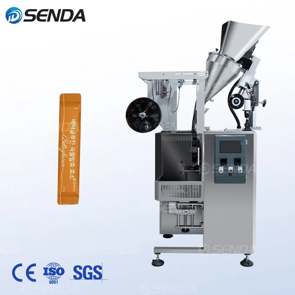 Automatic Back Seal Round Corner Milk Tea /Coffee/Cereal Probiotic Powder Powder Packaging Machine