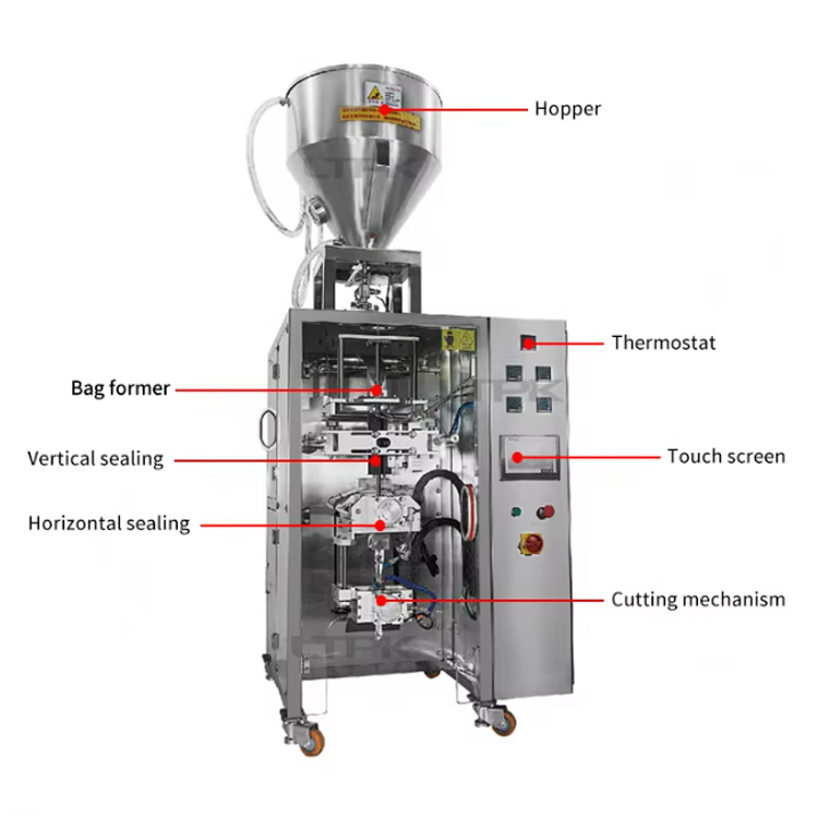 Automatic Shaped Bag Vertical Form Fill Seal Sachet Liquid Honey Packaging Filling Machine Honey Stick Packing Machine
