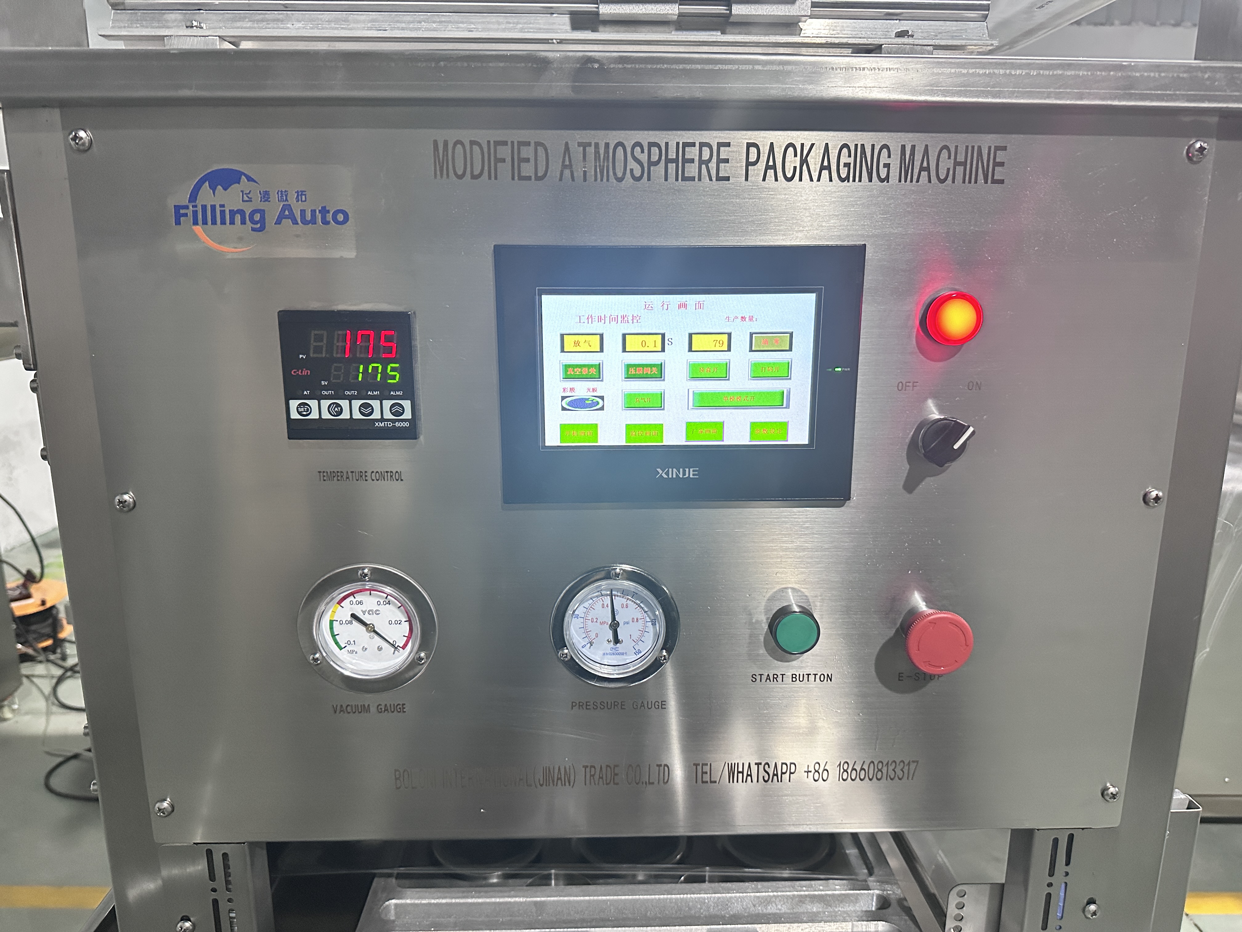 Modified Atmosphere Vacuum Tray Sealer Map Packaging Machine for Food Ready Meal Meat Fish Salad With Film