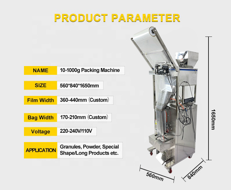 Automatic Ice Block Granule Packing Machine Pouch Filling Sealing Ice Cube Packaging Machine for Small Business