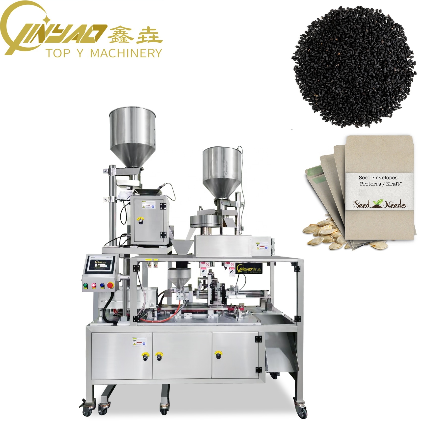 Customized Envelope Doypack Pouch Premade Bag Packing Machine For Seeds Nuts Grains Superfoods Beans Pulses Legumes