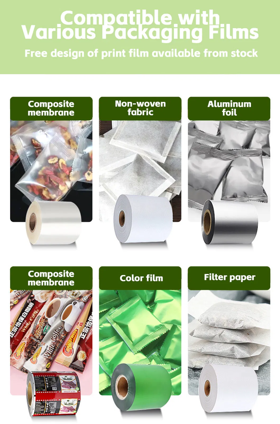 Back Sealing Spice Nut Coffee Powder Seasoning Powder Packing Machine Packaging Machine