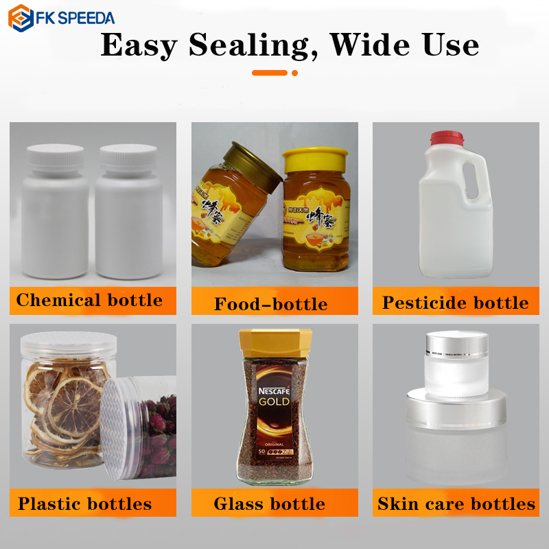Plastic Glass Bottle Jar Induction Sealer Automatic Foil Sealing Machine with Conveyor