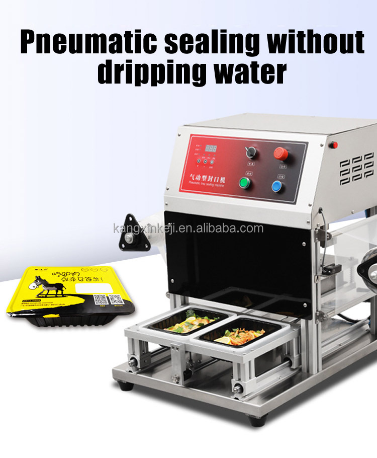 Fully Automatic Plastic Top Tray Sealer Packaging Machine Blister Prepared Meals Food Seal
