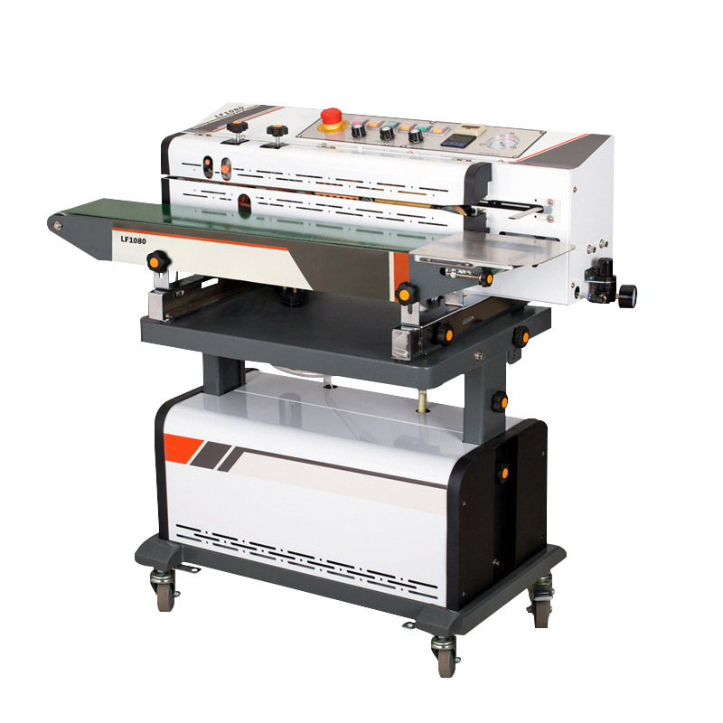 LF1080B Continuous Vacuum Inflatable Packaging Machine Plastic Bag Vacuum Sealing Packer
