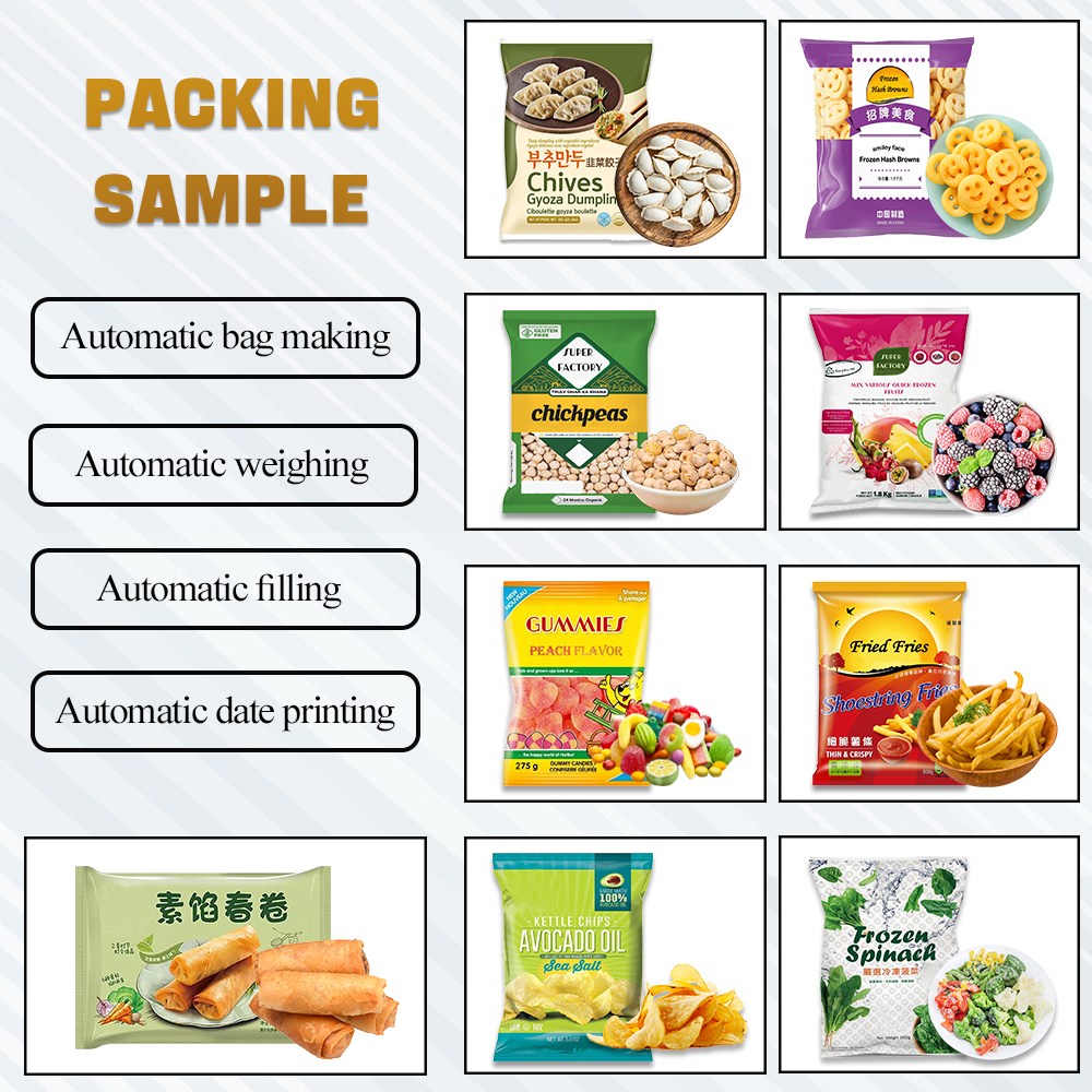 Multifunction Automatic Weighing Vertical Form Fill Seal Granules Packaging Machine