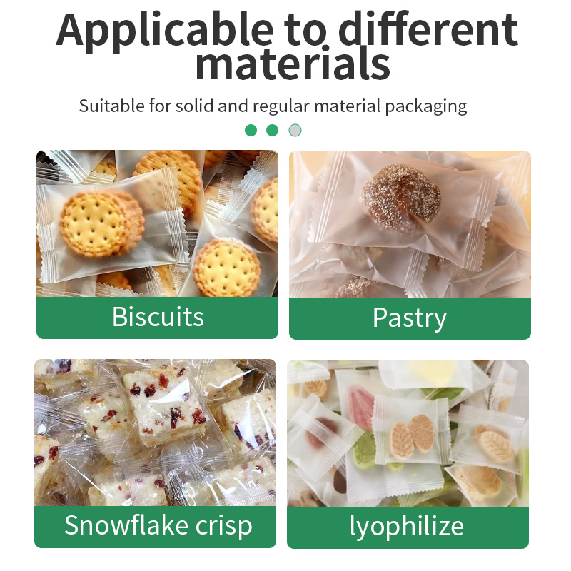 High Speed Horizontal Flow Wrapping Machine Automatic Pillow Packing Machine for Medical Food Applications Film Bags Labeling