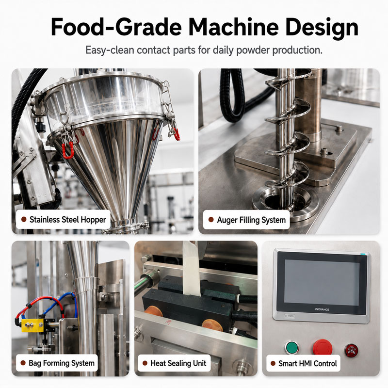 Automatic Stick Flavour Energy Drink Powder Packing Machine Supplement Powder Packaging Machine