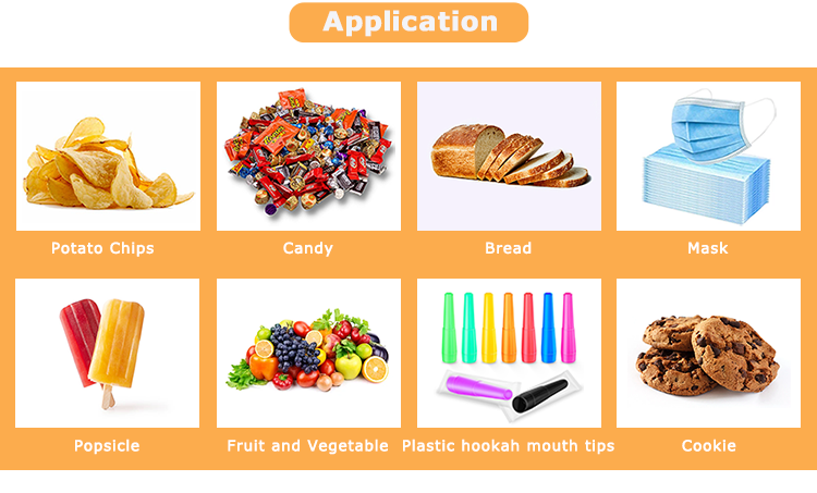 Plastic Hookah Mouth Tips Shisha Machine Horizontal Flow Wrapper for Pillow Packing Filling Wrapping in Pouch Type Packaging