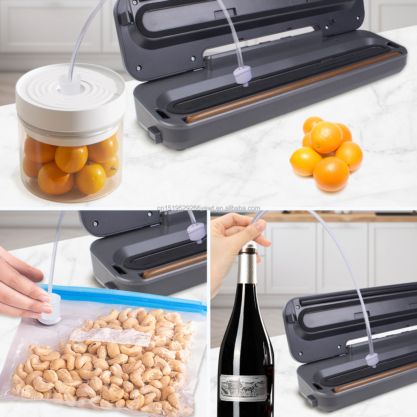 Hot Sale Automatic Vacuum Packing Machine for Multi Materials Including Plastic Foil and Paper Bags
