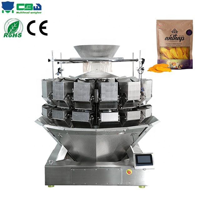 High Speed Multihead Weigher Filling Salad Packaging Machine Dried Mango Dried Fruits Dehydrated Fruits Packing Machine