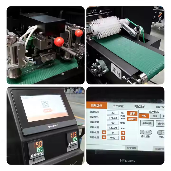 SZ-180 Automatic Horizontal Multi-Function Pillow Flow Pack Machine for Food Bags High Efficiency Paper Packaging