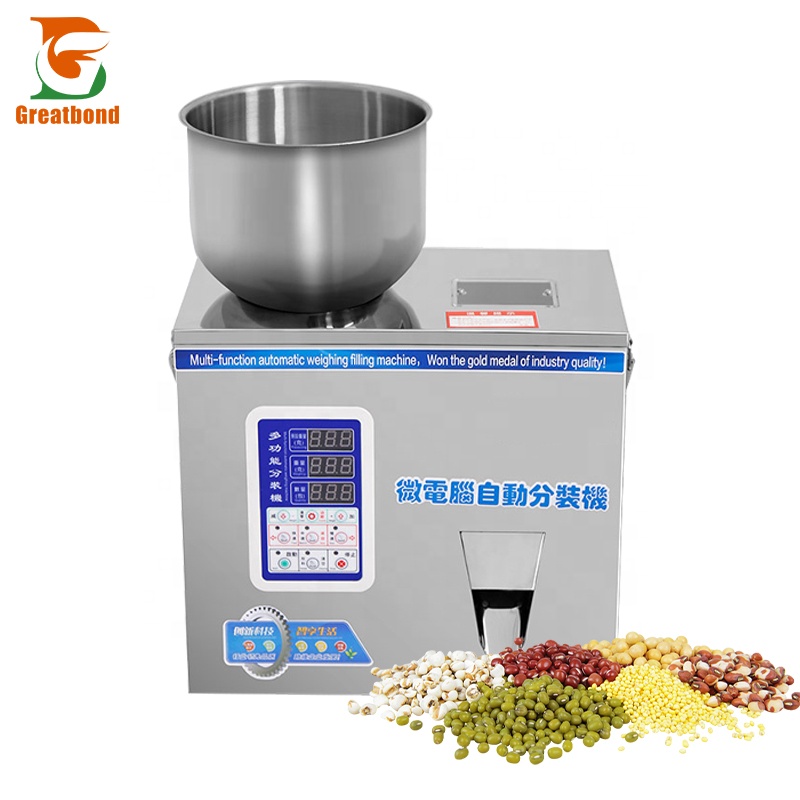 Factory Price Customize Table Top Electric Polybag Corn Flour Chocolate Bean Multi-function Tea Granules Powder Filling Machine