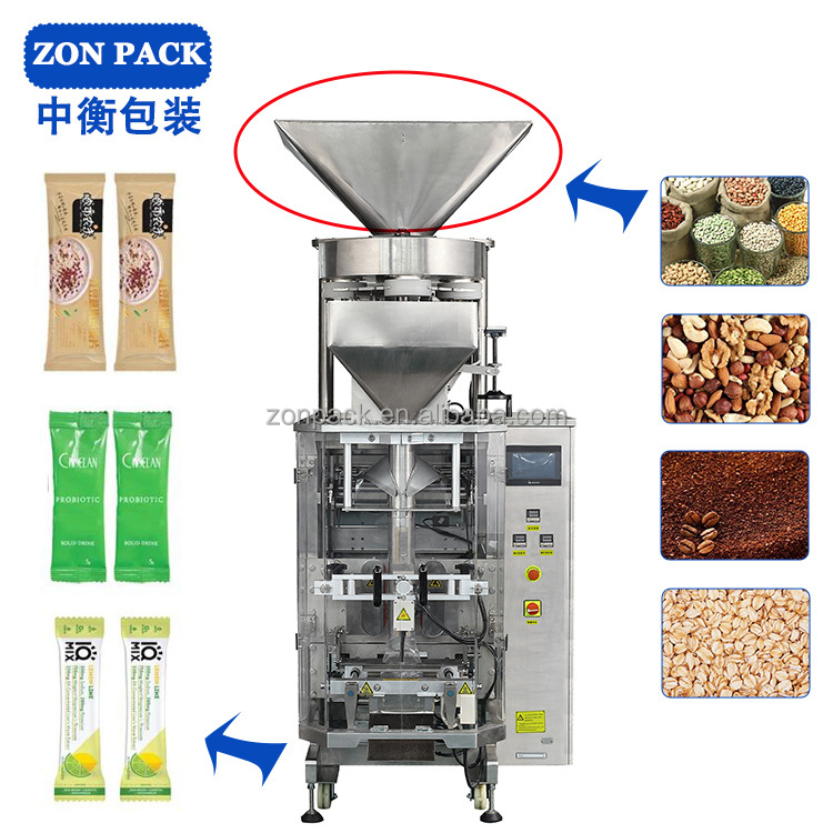 Automatic 1kg Vertical Measuring Cup Filling Machine VFFS Pouch Packing For Salt/Rice/Granule