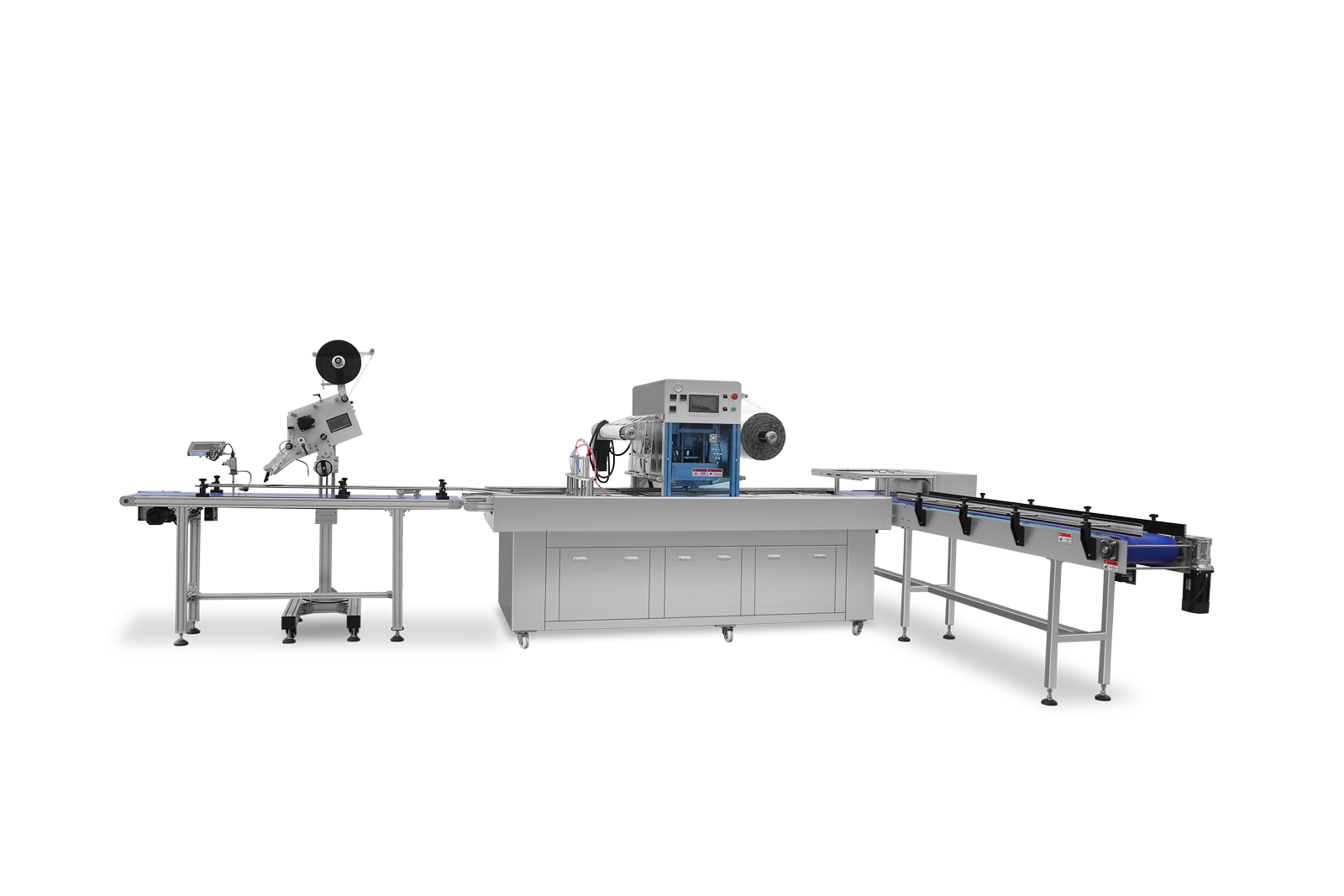 RYQW760-V Model Continuous Modified Atmosphere Packaging Machine with Date Printer Square Box Labelling Machine Case Packaging