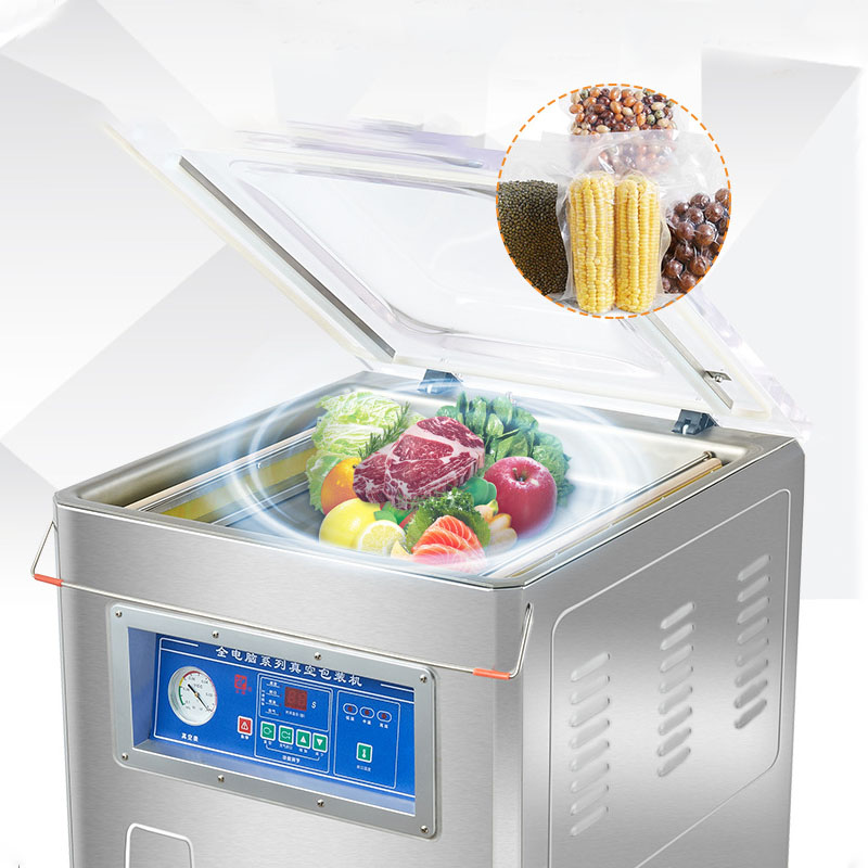 DZ-260B Wholesale Commercial Desktop Sealer Vacuum Packaging Machine For Food Rice Meat Fish Vacuum Seal