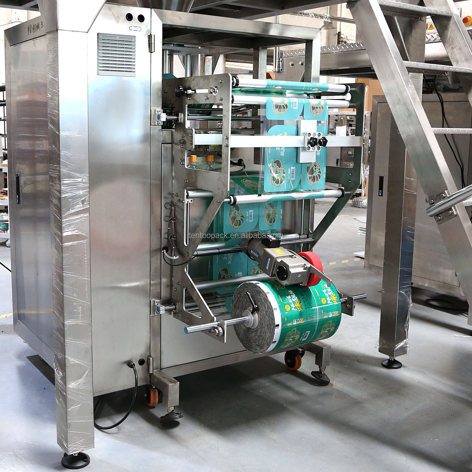 Automatic Vertical Form Fill Seal Plastic Bag Pouch Small Grain Salt Sugar Packaging Machine