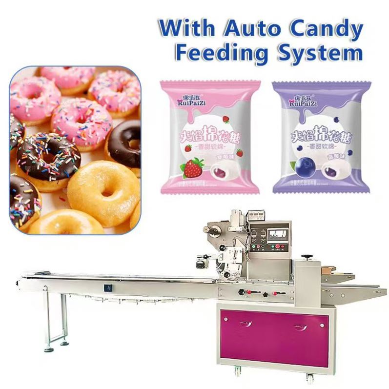 Full Automatic Horizontal Wrapping Flow Machine Food Grade Sanitary Pads Napkins Multifunctional High Productivity Foil Pouch