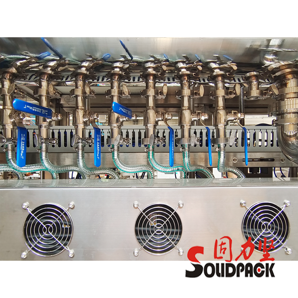 Solidpack Automatic 6 Heads Cleaning Liquid Detergent Gear Pump Filling Machine