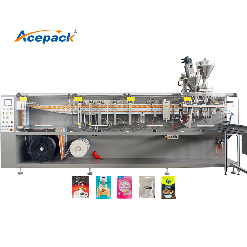 Horizontal Form Fill Seal Zipper Sachet Packing Machine
