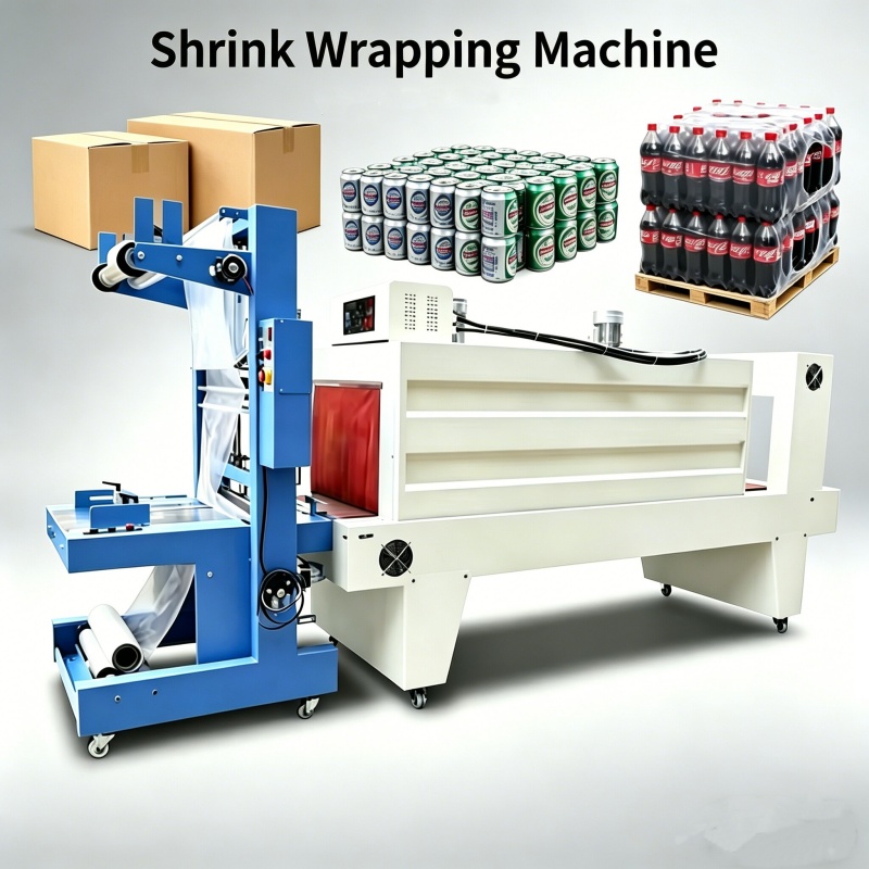 Auto PE Film Heat Oven Tunnel Water Bottles Cans Shrink Wrapping Sleeve Packaging Machine Shrink Wrap Packaging Machine