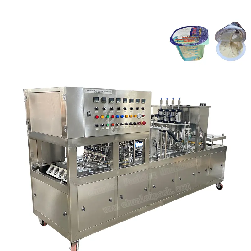 Liquid Yogurt Cup Filling and Sealing Machine Details 3