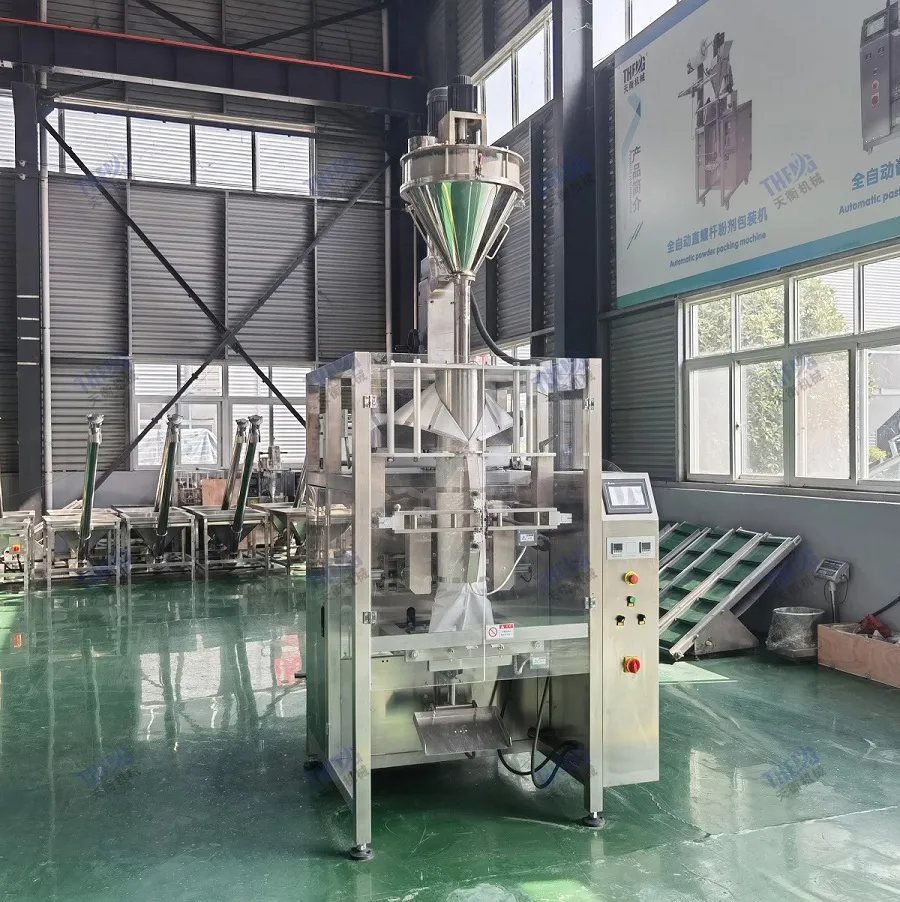 China Automatic Powder Bags Packaging Machine Vertical Vffs Flour Powder Milk Coffee Filling Machine Sugar Salt Rice Packing Packaging Machine