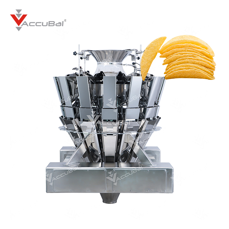 10 Head Multihead Weigher Nut And Snack Food Packaging Machine Combination Scale Weighing Packing Scale