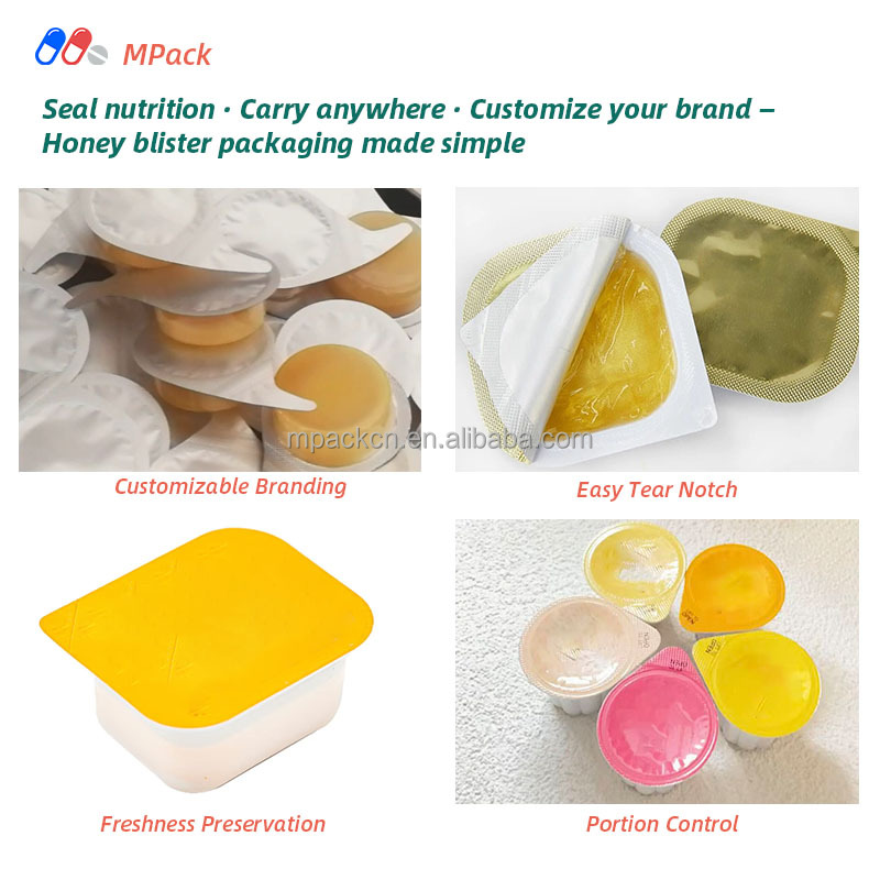 Thermoforming Food Packaging Machine for Honey Chocolate Salad Dressing and Jam Packaging