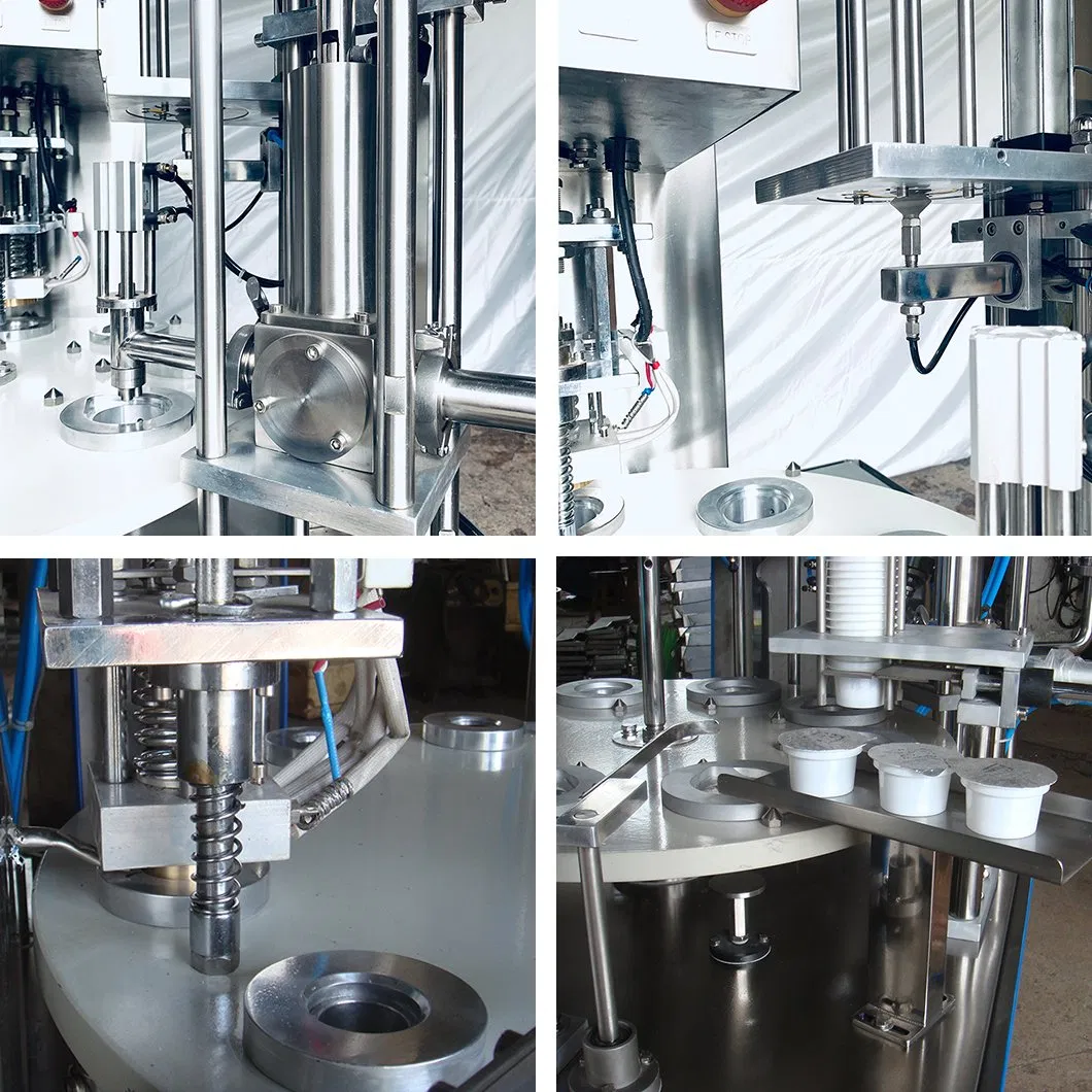 Automatic Sauce Cup Filling Sealing Machine Rotating Mold Plate
