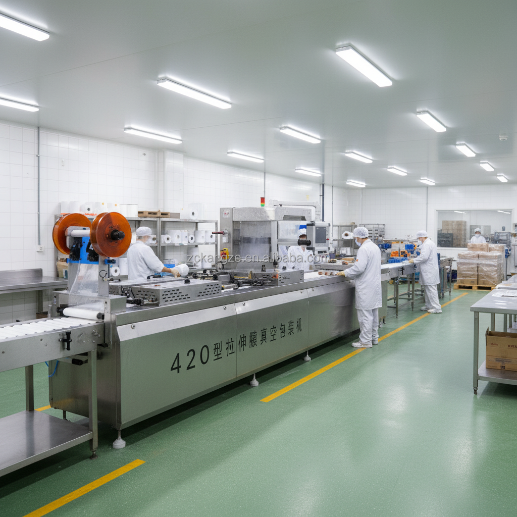 320 420 520 Industrial Automatic Vaccuum Thermoforming Packaging Machine Thermoformer Packaging Machine