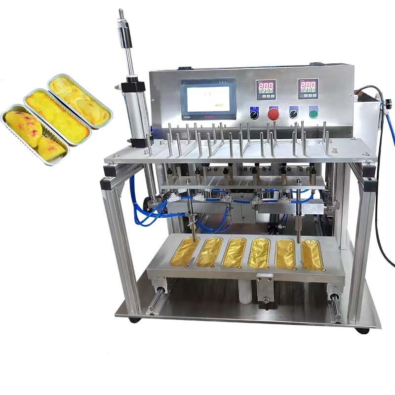 Small Businesses Fast Food Tray Sealing Machine for Square Plastic and Aluminum Containers Gas Nitrogen Flushing Sealer