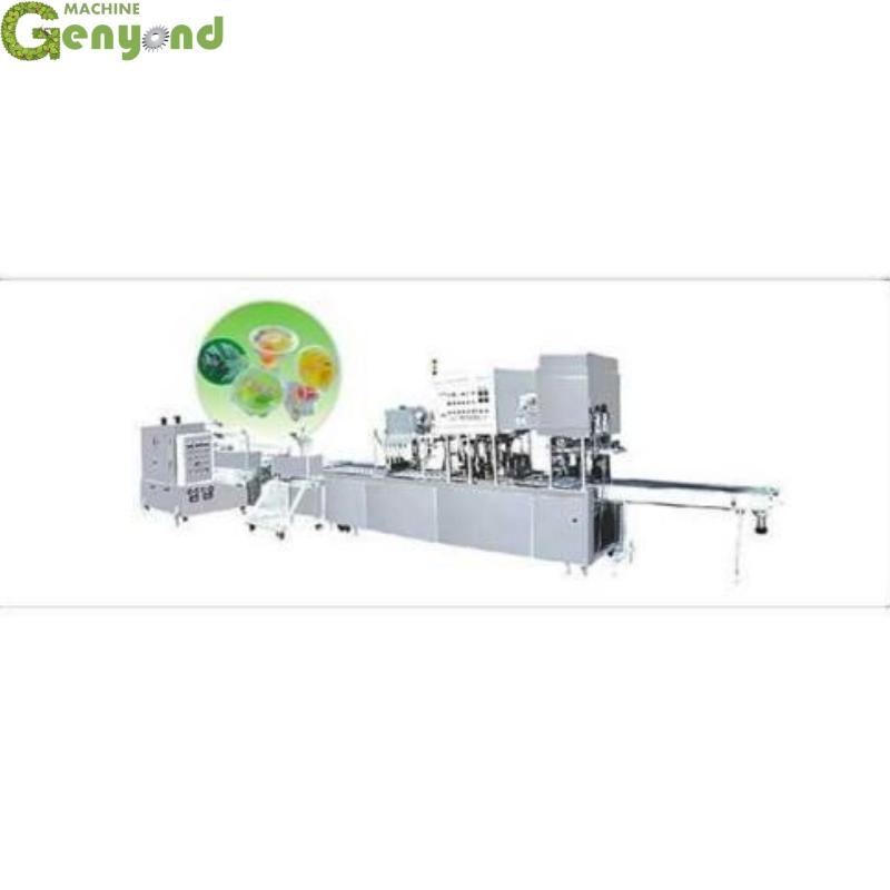 Automatic Cup Jelly Filling Sealing Machine Jelly Cup Production Line