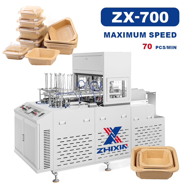 ZX-700 Automatic Octagonal Carton Box Thermoforming Machines Fruit Takeaway Cake Box Forming Making Machine Scene 1