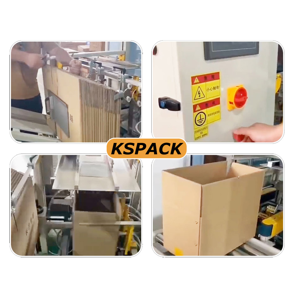 Automatic Carton Box Case Erector Carton Box Making Machine Automatic Cartoon Forming Machine
