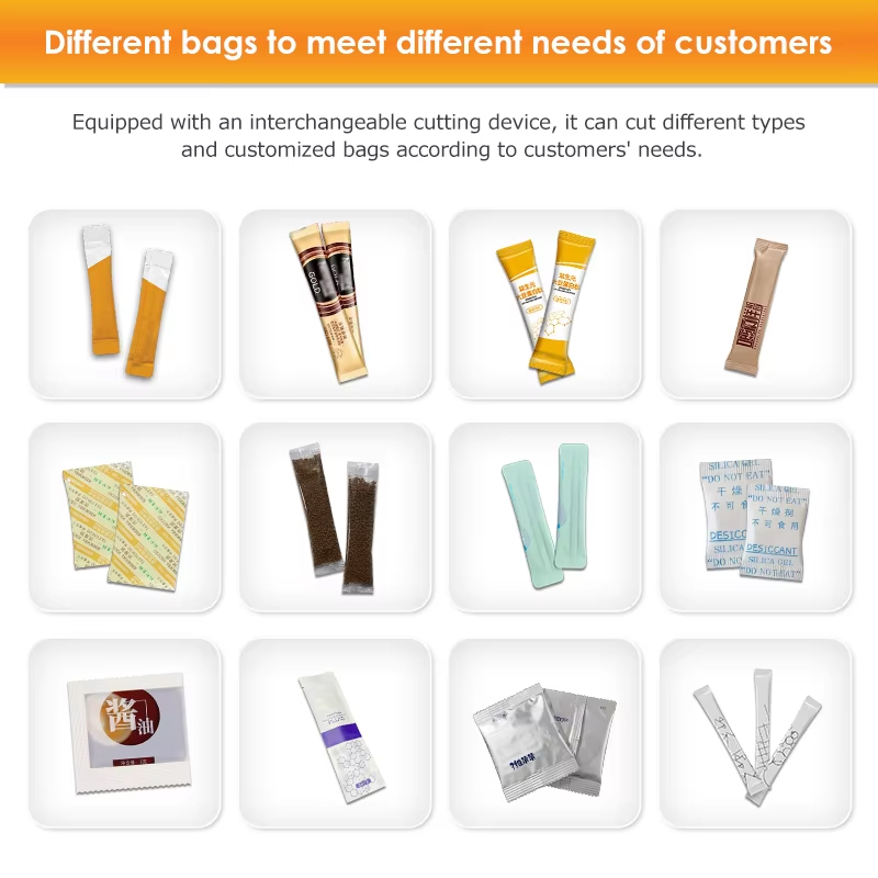 Fully Automatic High Speed Honey Sachet Packaging Matcha Powder Stick Pouch Filling Forming Wrapping Sealing Multi Lane Machine