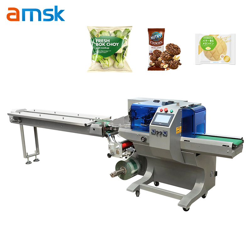 BG-350 Ice Cream Flow Packing Wrapping Machine Frozen Food Ice Popsicle Ice Cream Horizontal Wrapper Pack Packaging Machine