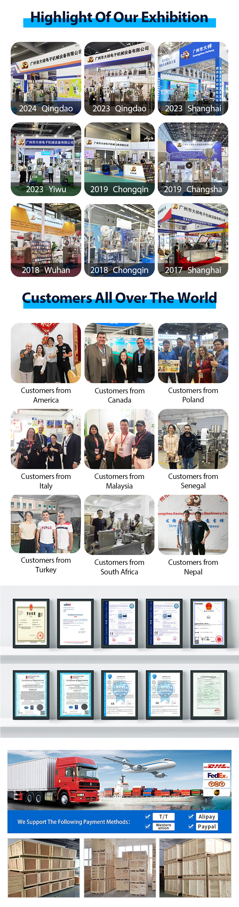 Exhibitions and Certificates Showcase