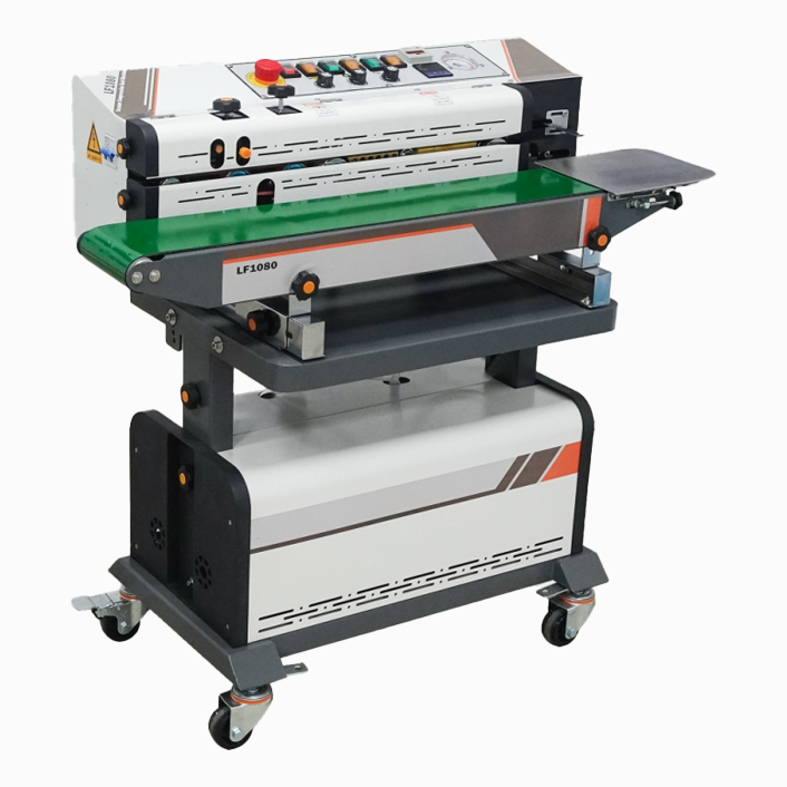 LF1080B Continuous Vacuum Inflatable Packaging Machine Plastic Bag Vacuum Sealing Packer
