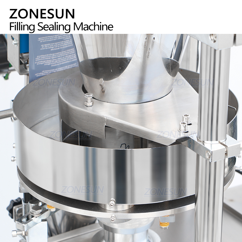 ZONESUN ZS-FS250KQ Automatic Vertical Form Granule Powder Sachets Measuring Cup Grain Filling Sealing Packaging Machine