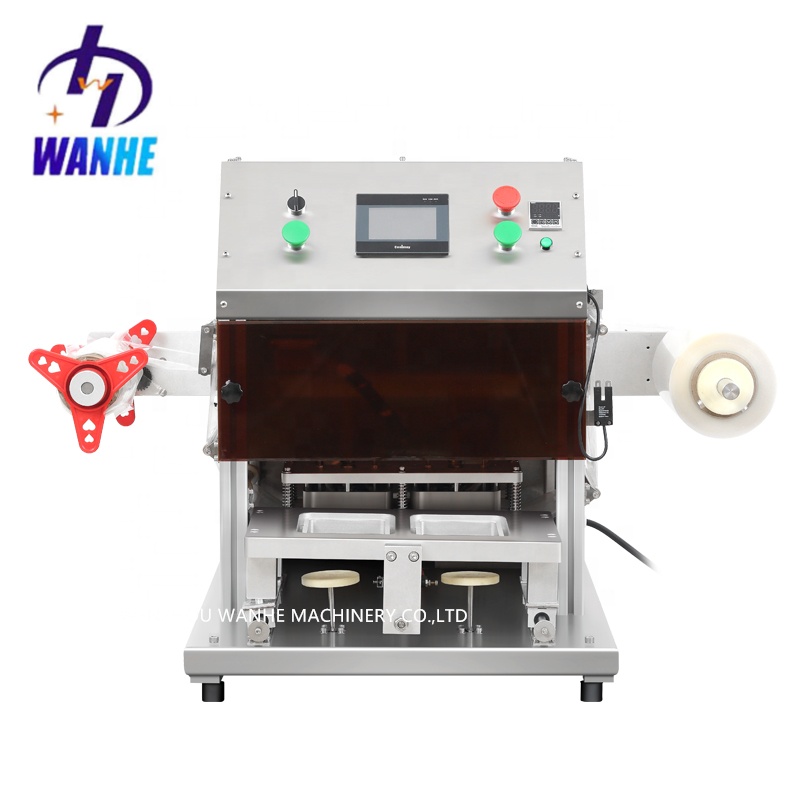 WANHE Modified Atmosphere Packaging Machine/plastic Bowl Sealer/ Vacuum Tray Sealing Machine for Meat Seafood