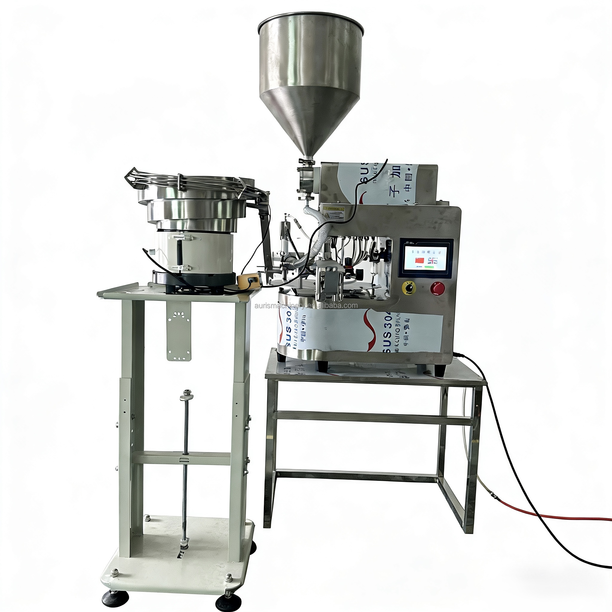 Fully Automatic Liquid Paste Filling Capping Machine Line for Food Factory Quantitative Filling Machine