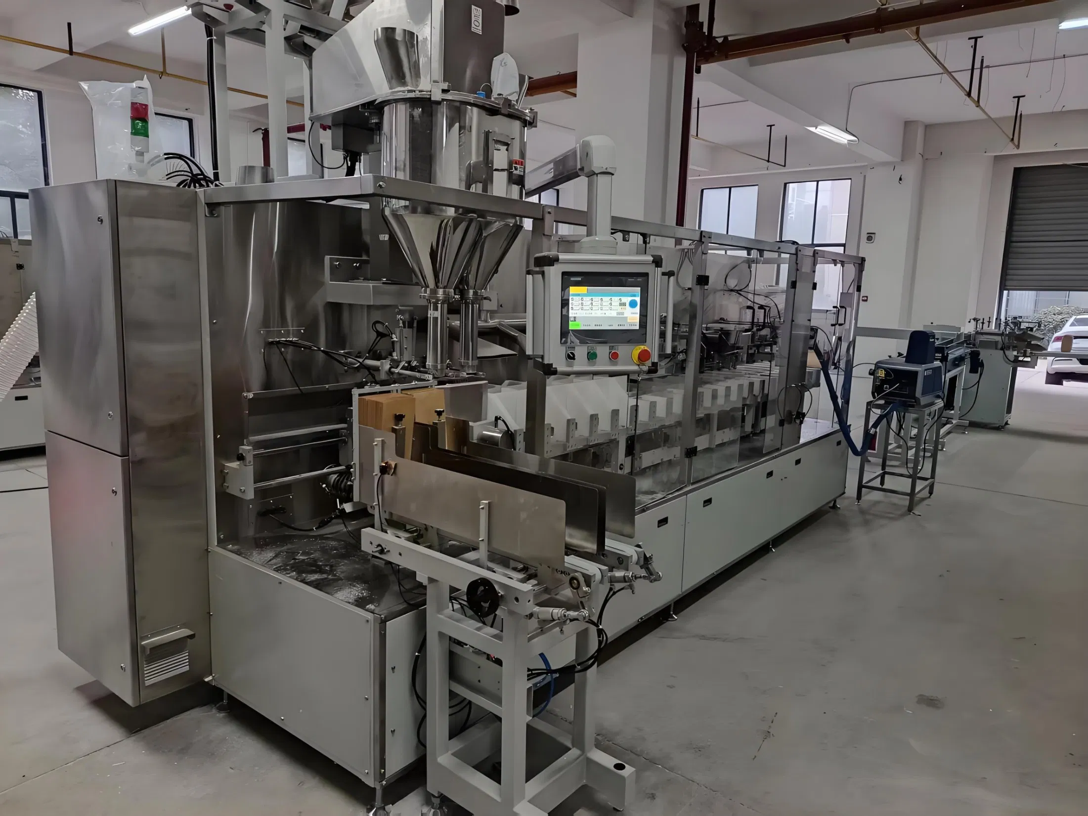 1-5kg Flour Kraft Paper High-Speed Brick Bag Packing/Packaging Machinery Manufacturer Automatic Bagging Machine with Auger Filler for for Wheat &amp; Maize Powder