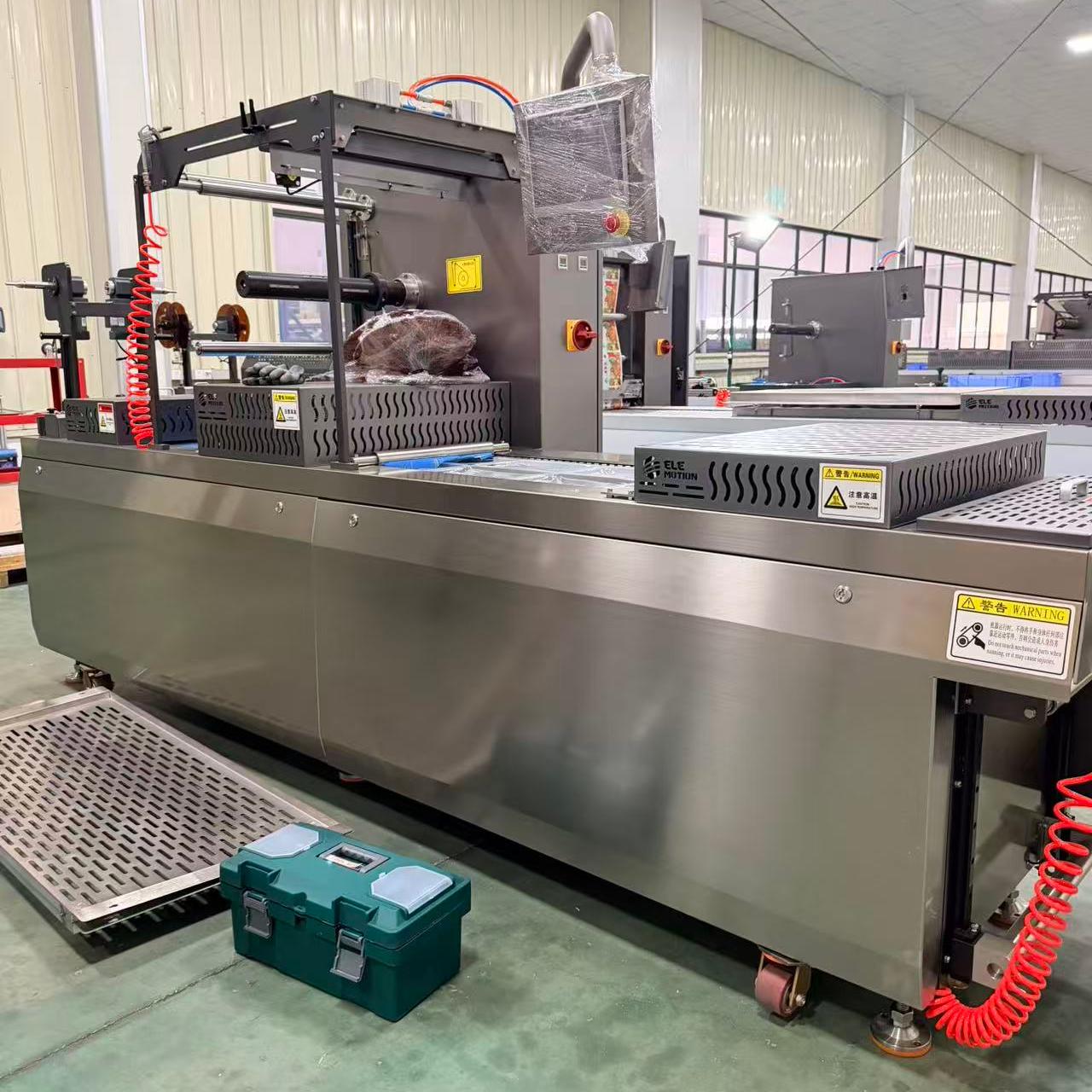Elemotion Commercial Thermoforming Vacuum Sealer Machine Food Packaging Machine Heat Sealing Bars for Meat Fish Vegetables