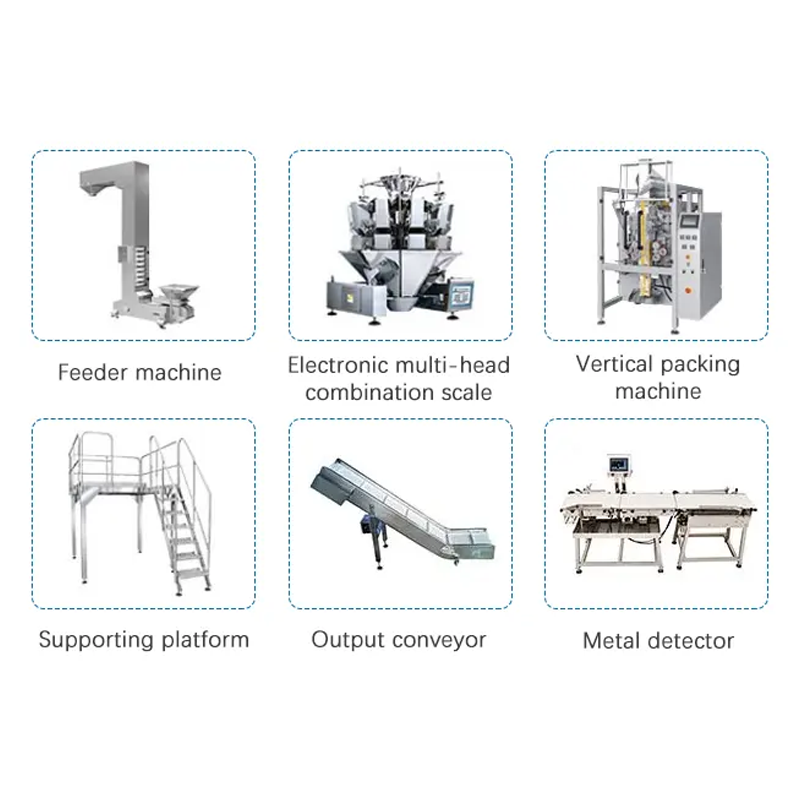 Automatic Vertical Weighing Filling Pouch Bag Snack Coffee Bean Peanut Granule Dried Fruit Packing Machine
