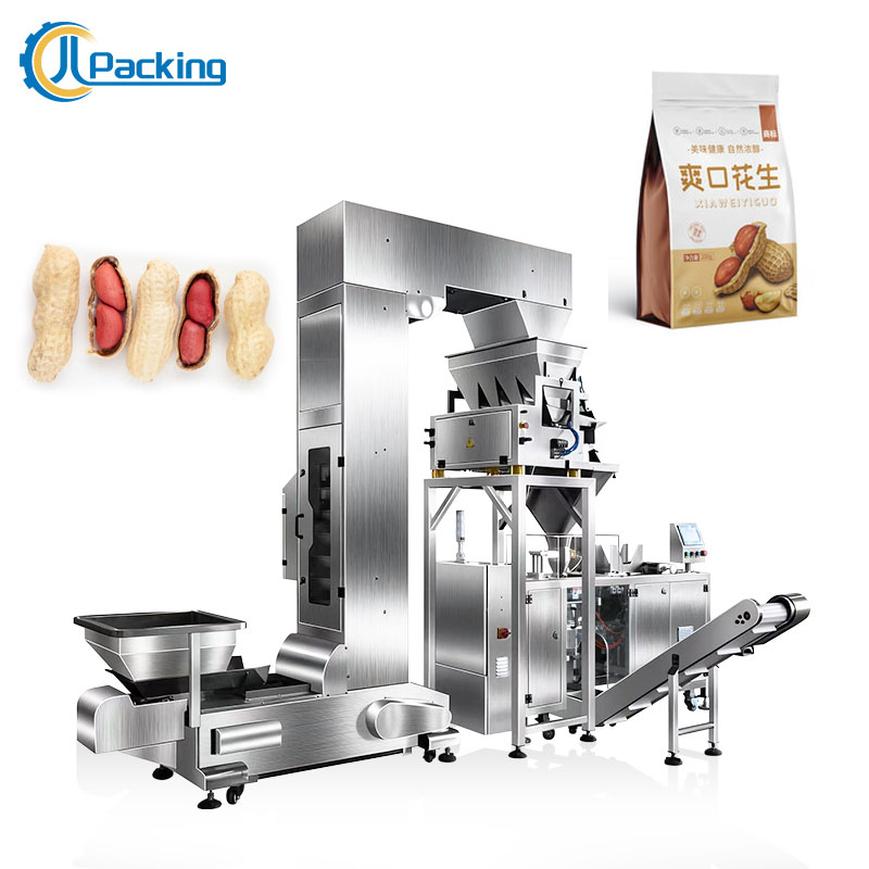High Speed 4 Head Liner Weigher Peanut Pistachio Packing Machine Automatic Weighing Small Granule Filling Packaging Machine