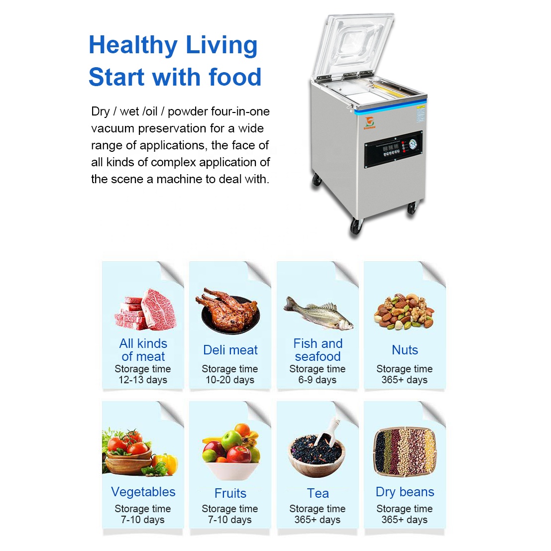 DZ-400 Wholesale Low Price Commercial Single Chamber Food Wet Dry Industrial Sealing Food Meat Sealer Vacuum Packaging Machine