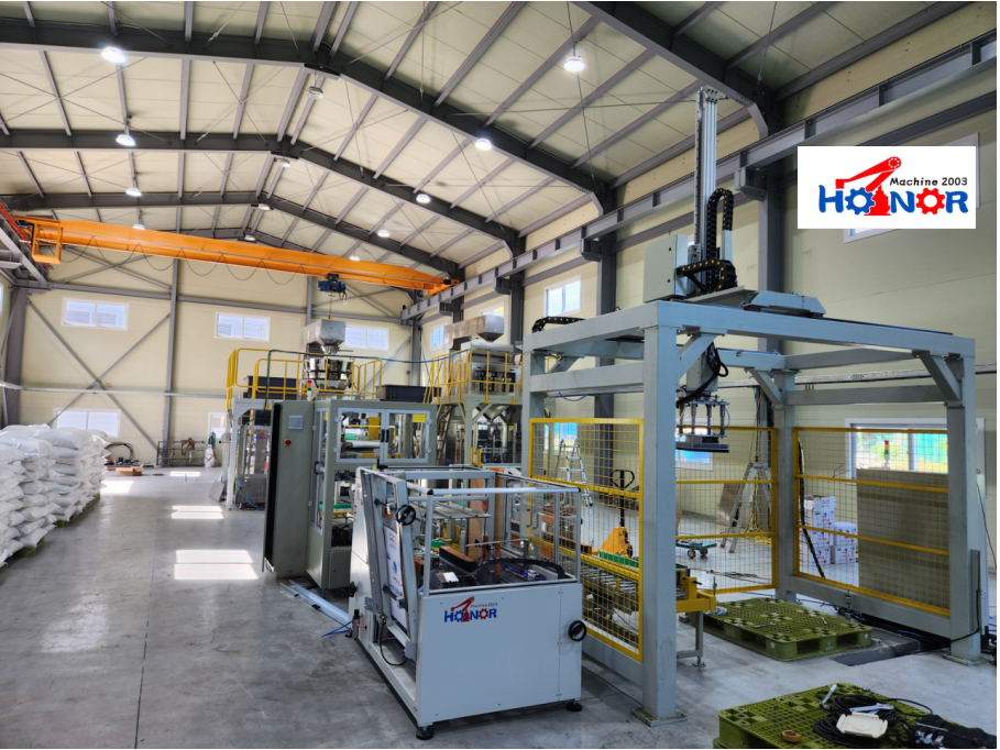 Automatic Bag Filling Carton Erecting Machine Cardboard Forming Food Grade Pneumatic PLC Controlled High-Speed Equipment