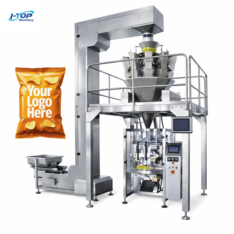 Multifunctional Multihead Weigher Vertical Packaging Machine for Snacks, Chips, Nuts, Candy, Cookies and Other Food Bags
