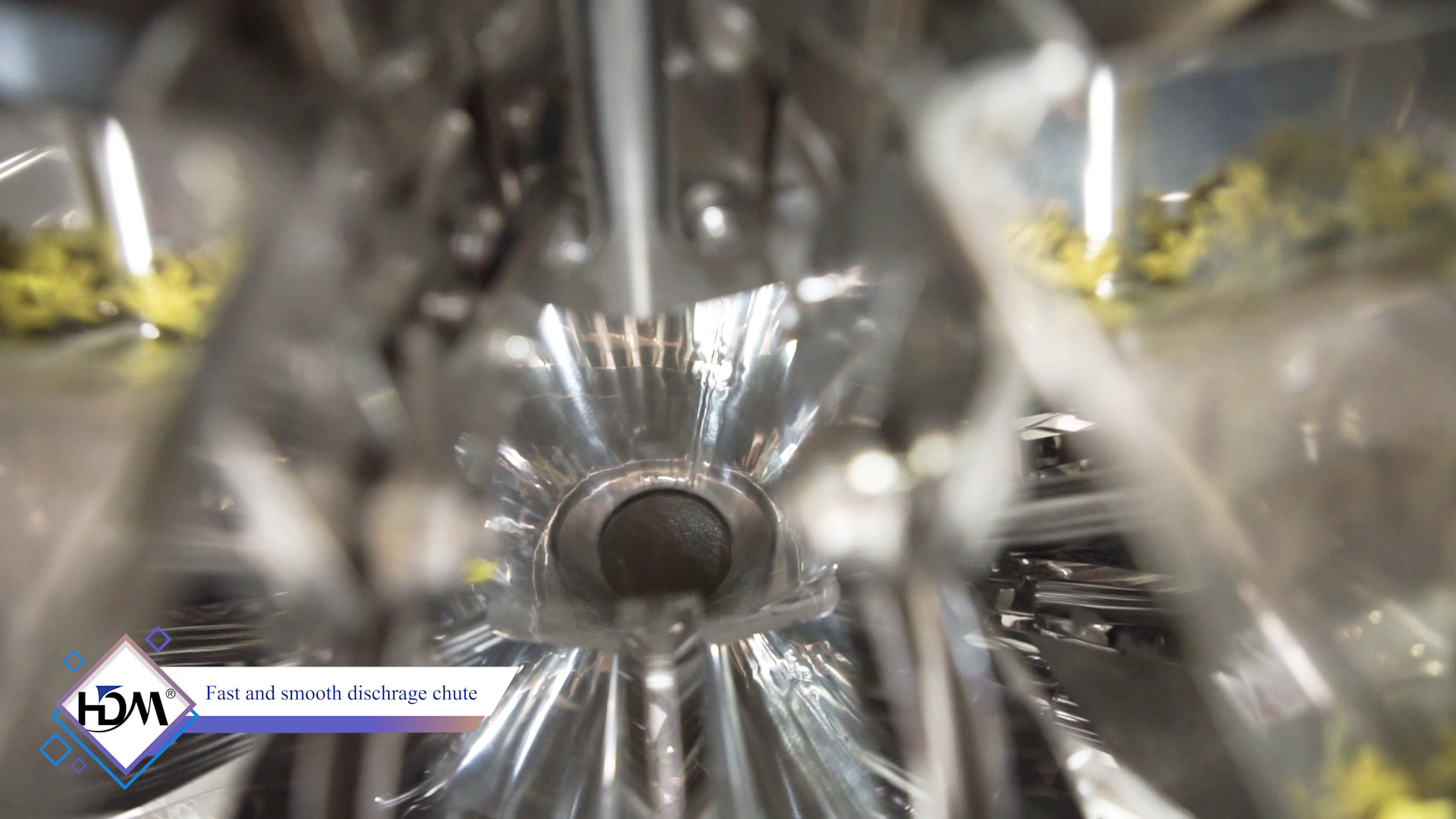 Fast discharge chute